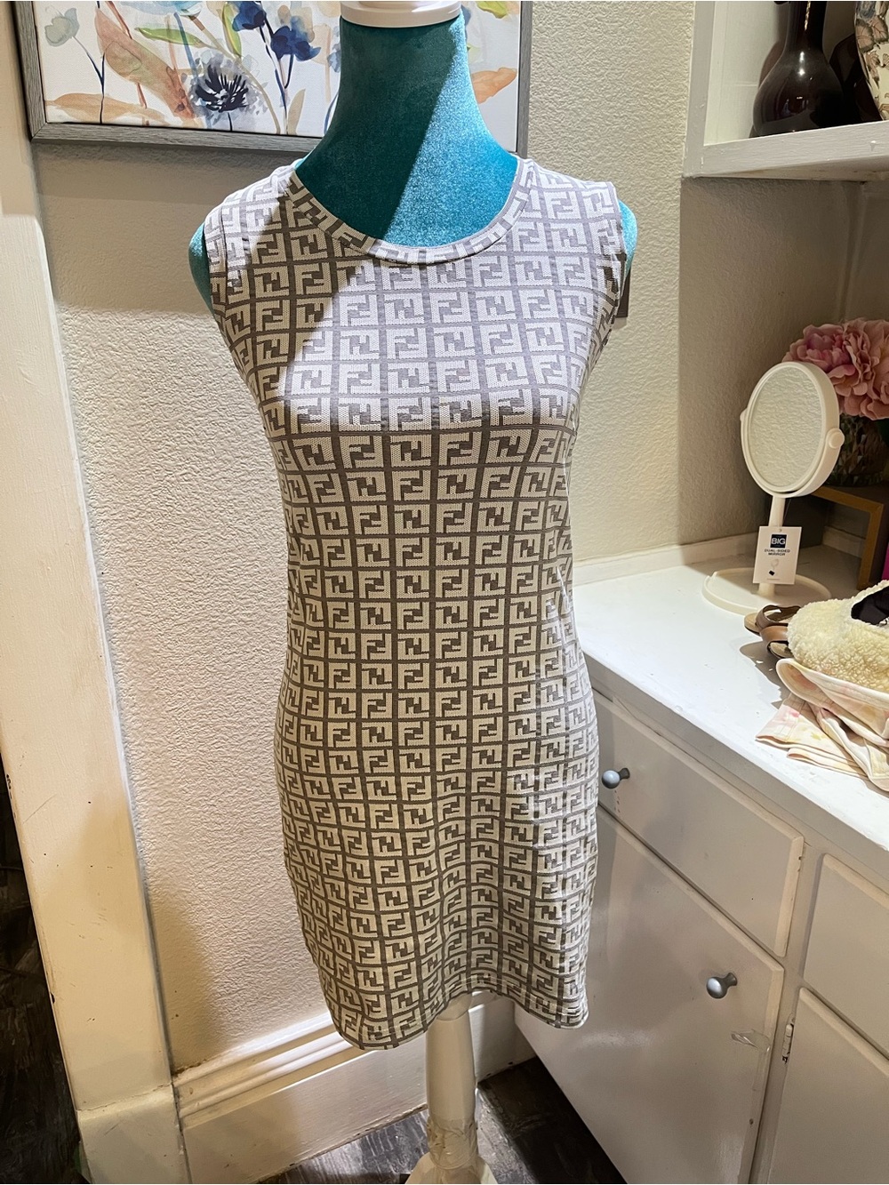 FENDI Monogram Sleeveless Dress (FINAL SALE)